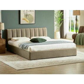 Montreal Velvet Tárolós Bársony Franciaágy Bézs