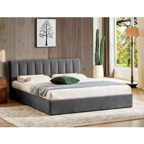 Montreal Velvet Tárolós Bársony Franciaágy Szürke