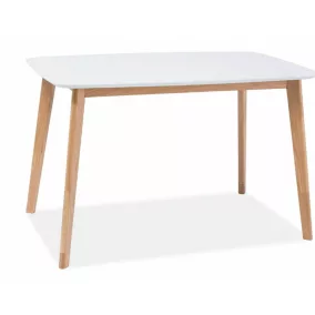 Mosso I Skandináv MDF Étkezőasztal Fehér Tölgy Vázzal