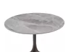 Mutti Kerek Dohányzóasztal Kerámia Márványhatású Szürke Antik Bronz
