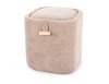Nap Tárolós Puff Szövet Sötét Bézs