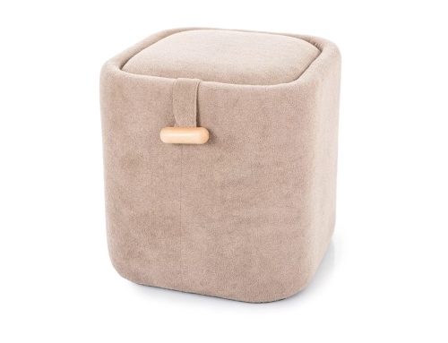 Nap Tárolós Puff Szövet Sötét Bézs