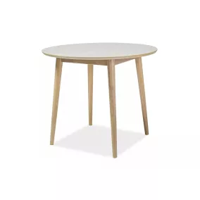 Nelson Kerek Tölgyfa Étkezőasztal Mézszínű 90 cm