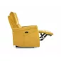 Neptun Velvet Elektromos Relax Fotel Curry Bársony USB