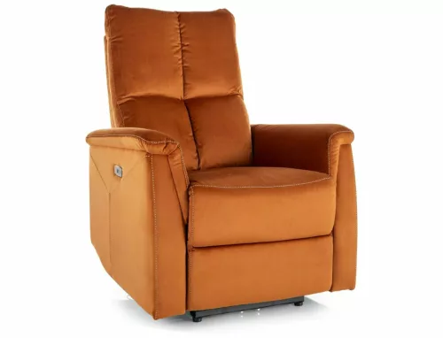 Neptun Velvet Elektromos Relax Fotel Fahéj Bársony
