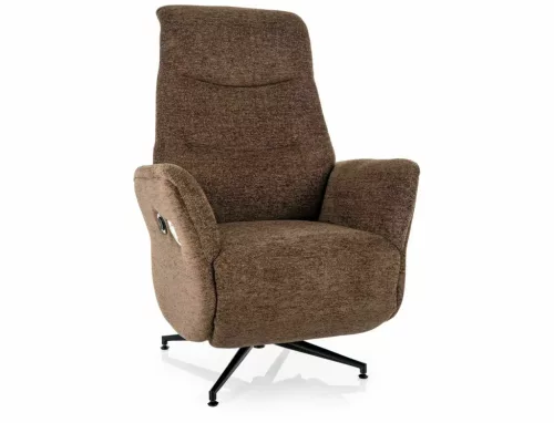 Nestor Raven Elektromos Relax Fotel Cappuccino Színű Szövettel
