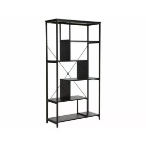 Net A Modern Laminált Fekete Polcos Állvány