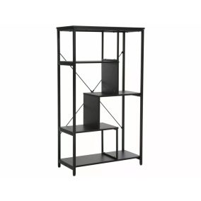 Net B Ipari Laminált Polcos Állvány Fekete