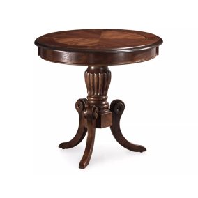 Nevada Kerek Diófa Dohányzóasztal Klasszikus Stílusban
