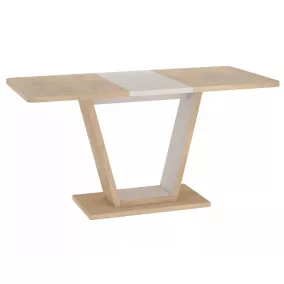   Nigel bővíthető étkezőasztal laminált lappal cremona tölgy + kasmír színben