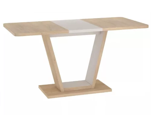 Nigel bővíthető étkezőasztal laminált lappal cremona tölgy + kasmír színben