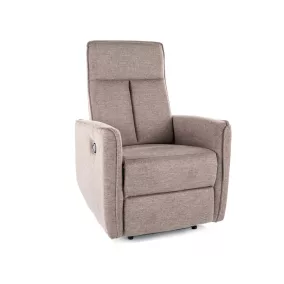   Nikos Brego Kinyitható Relaxfotel Bézs Szövet Fekete Fém Vázzal