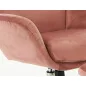   Nixon Luxus Bársony Pihenőfotel Antik Rózsaszín TILT Mechanikával