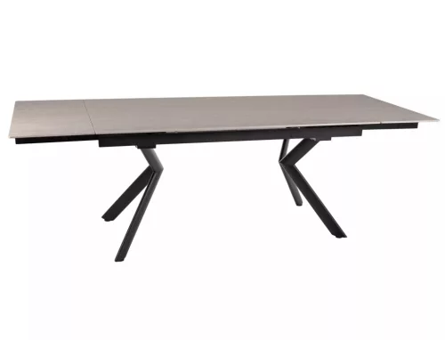 Norton Kihúzható Kerámia Étkezőasztal Bézs/Fekete