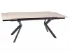Norton Kihúzható Kerámia Étkezőasztal Bézs/Fekete
