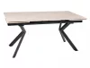 Norton Kihúzható Kerámia Étkezőasztal Bézs/Fekete