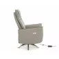   Notos Elektromos Műbőr Relax Fotel Szürke USB-csatlakozóval