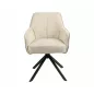 Notti Brego Forgó Szék Bézs Szövet Fekete Fém Vázzal