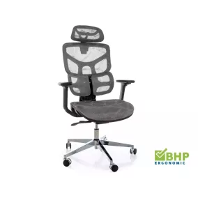   EQ-1 ergonomikus forgószék hálós háttámlával szürke 4D kartámasszal