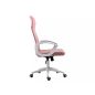 Q-026 Rózsaszín Hálós Ergonomikus Forgószék Fehér Vázzal