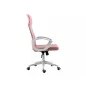   Q-026 Rózsaszín Hálós Ergonomikus Forgószék Fehér Vázzal