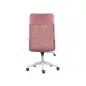   Q-026 Rózsaszín Hálós Ergonomikus Forgószék Fehér Vázzal