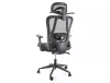 Q-080 Ergonomikus Hálós Forgószék Fejtámlával Fekete