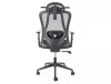 Q-080 Ergonomikus Hálós Forgószék Fejtámlával Fekete