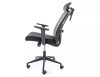 Q-080 Ergonomikus Hálós Forgószék Fejtámlával Fekete