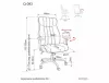 Q-093 Forgó Irodai Fotel Fekete Öko-bőr TILT Mechanizmussal 3D Kartámasszal