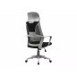Q-095 Ergonomikus Hálós Forgószék Fejtámlával Fekete