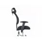 Q-118R Ergonomikus Hálós Forgószék Szürke Állítható Fejtámlával