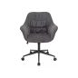 Q-213 Brego Ergonomikus Forgószék Szürke Szövet Párnázott Irodai