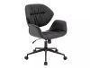 Q-214 Ergonomikus Műbőr Forgószék Fekete TILT
