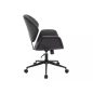 Q-214 Ergonomikus Műbőr Forgószék Fekete TILT