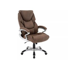   Q-278 Ergonomikus Forgószék Barna Szövet TILT Mechanikával