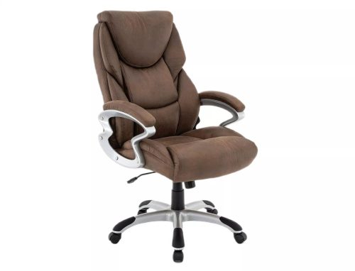 Q-278 Ergonomikus Forgószék Barna Szövet TILT Mechanikával
