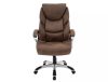 Q-278 Ergonomikus Forgószék Barna Szövet TILT Mechanikával