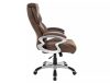 Q-278 Ergonomikus Forgószék Barna Szövet TILT Mechanikával