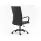Q-306 Ergonomikus Műbőr Forgószék Fekete TILT