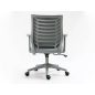 Q-320 Ergonomikus Hálós Forgószék Szürke-Fekete TILT