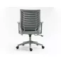 Q-320 Ergonomikus Hálós Forgószék Szürke-Fekete TILT
