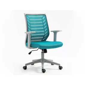 Q-320 Ergonomikus Hálós Forgószék Kék Műanyag Vázzal