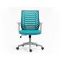 Q-320 Ergonomikus Hálós Forgószék Kék Műanyag Vázzal