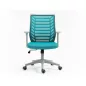 Q-320 Ergonomikus Hálós Forgószék Kék Műanyag Vázzal