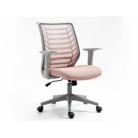 Q-320 Ergonomikus Hálós Forgószék Rózsaszín
