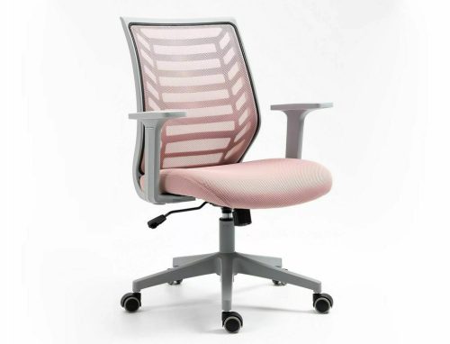 Q-320 Ergonomikus Hálós Forgószék Rózsaszín