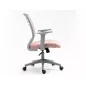Q-320 Ergonomikus Hálós Forgószék Rózsaszín
