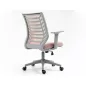 Q-320 Ergonomikus Hálós Forgószék Rózsaszín