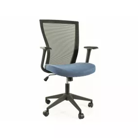 Q-328 Ergonomikus Hálós Forgószék Kék-Fekete